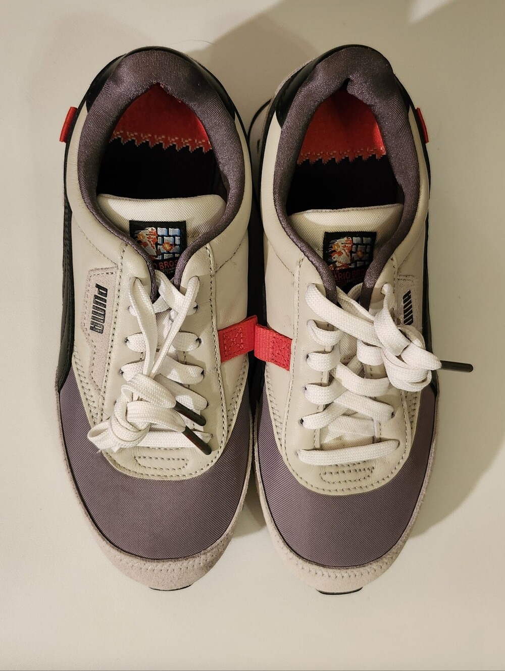 Puma Nintendo Future Rider NES Super Mario Sneakers Junior 5.5C 4.5uk